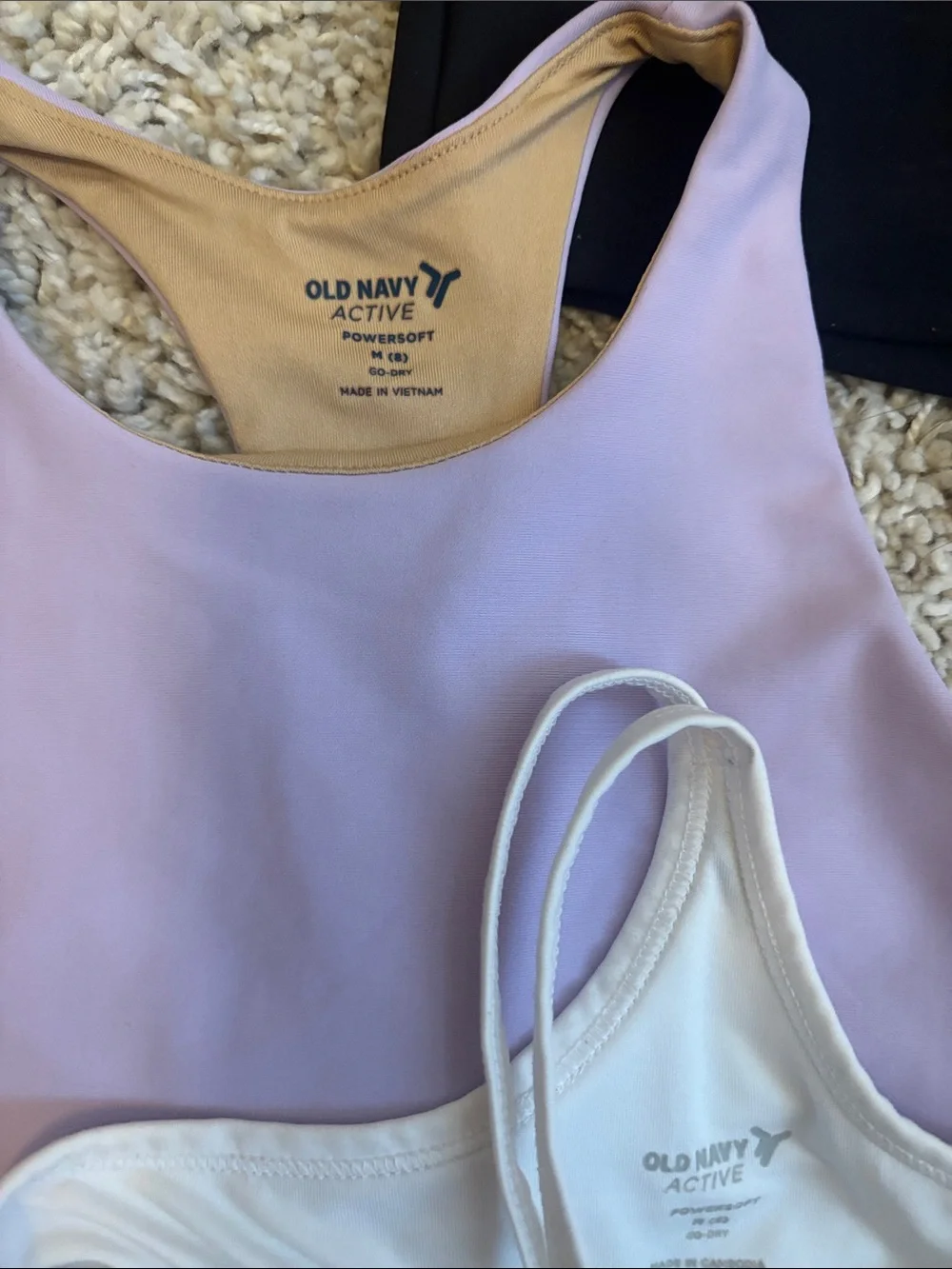 Old Navy | Active Tops - Black, Lilac, White 🧜🏻‍♀️